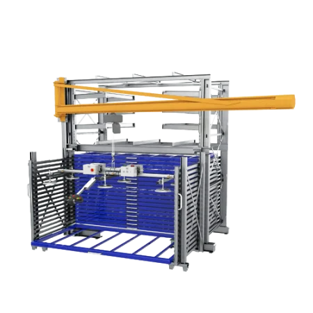 Системы хранения металла с вакуумной траверсой