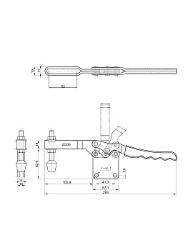 Прижим шарнирно-рычажный Арт. CH-20236