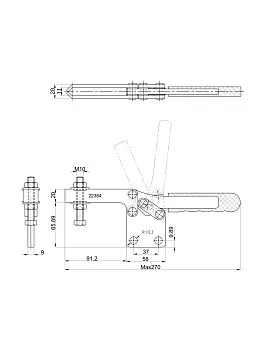 Прижим шарнирно-рычажный Арт. CH-22384