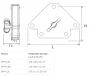 MPH-12S Многосторонний магнитный фиксатор для сварочных работ с одиночным переключателем, усилие 25 кг