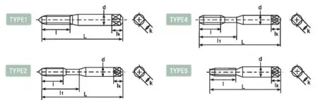 Метчик со спиральными канавками DLSFTT121