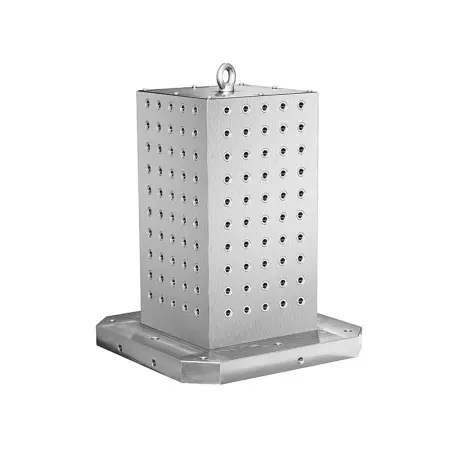 M-1550-500250M12 Стойка четырехсторонняя с отверстиями, шаг растра 50±0,02 мм