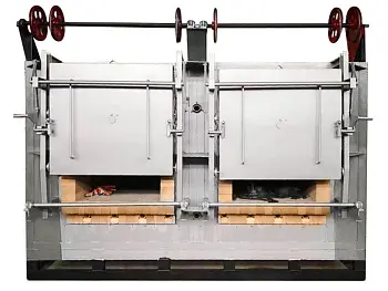 Электрическая печь для прокалки керамических оболочек двухсекционная