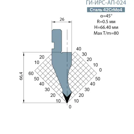 Пуансон Promecam-Amada ГИ-ИРС-AП-024