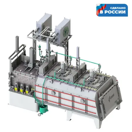 TQF-2-5 Универсальная атмосферная печь с закалочным баком