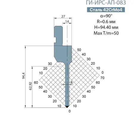 Пуансон Promecam-Amada ГИ-ИРС-AП-083