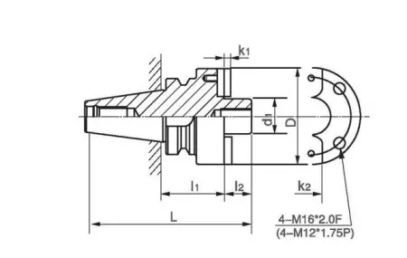 Держатель для торцевых фрез BT50-FMA38.1-150