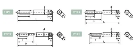 Метчик твердосплавный со спиральными канавками DLOT-LS-SFT602