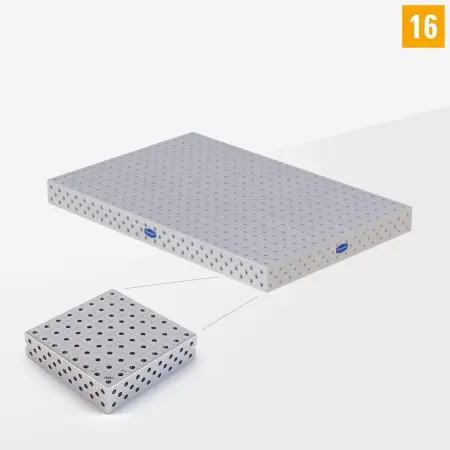 PE 3D welding table 16 1200x800 standard version without legs