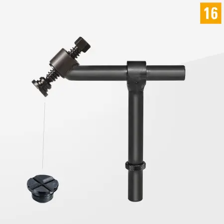 Clamp 45° with short spindle D16-07009-002