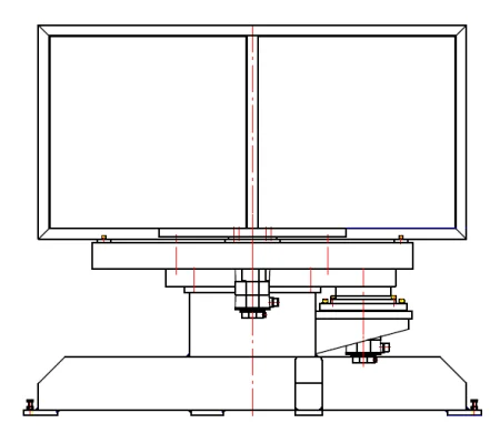Three-axis carousel-type positioner, payload 2000 kg