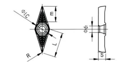 Твердосплавная токарная пластина VBGT-160408-LH