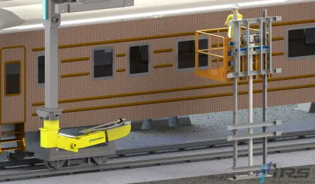 Роботизированная установка абразивоструйной очистки вагонов iRS-RBC (типа Blastman)