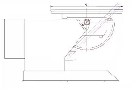 Two-axis positioner for robotic systems, payload 1000 kg