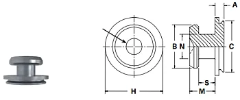 Втулка запрессовочная SKS Сталь оцинкованная SKS-R1,5-4