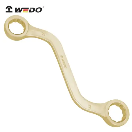 Ключ накидной 2-х сторонний изогнутый AL152A-1214