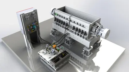 IRS-TB770 Лотковая вибрационная машина со стендом управления