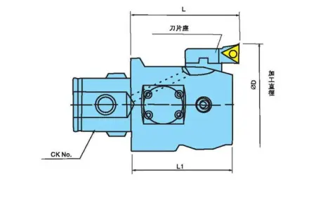 Чистовая расточная головка EWD41-74CKB4