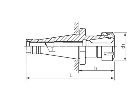 Фрезерный патрон NT40-ER32UM-70