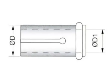 Цанга с ударопрочной оправкой из вольфрамовой стали DBJ 16-10