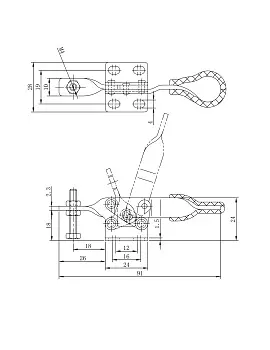Прижим шарнирно-рычажный Арт. CH-20100