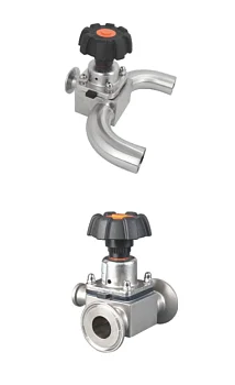 U-образный трехходовой мембранный клапан (кованый) 
(уплотнение 10, размер DN20/40 3/4"- 1½")