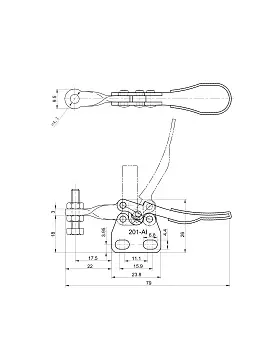 Прижим шарнирно-рычажный Арт. CH-201AI