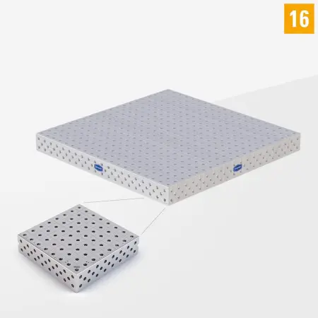 PE 3D welding table 16 1000x1000 standard version without legs