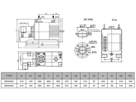 Пластинчато-роторный вакуумный насос IRV-Н004-065