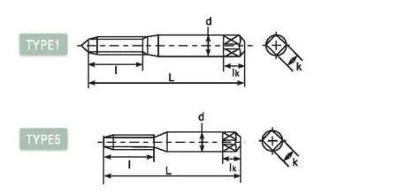 Метчик со спиральными канавками DLLS-SFT302