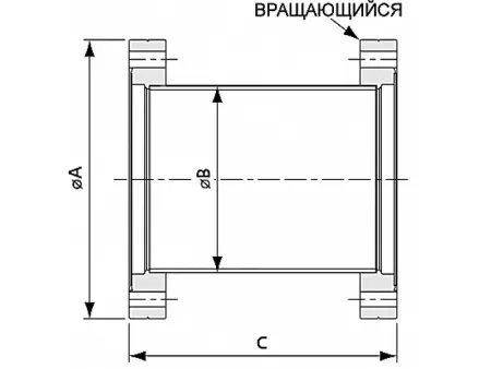 Патрубок (ниппель) CF150 с вращаемым фланцем