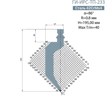 Пуансон TRUMPF ГИ-ИРС-ТП-233