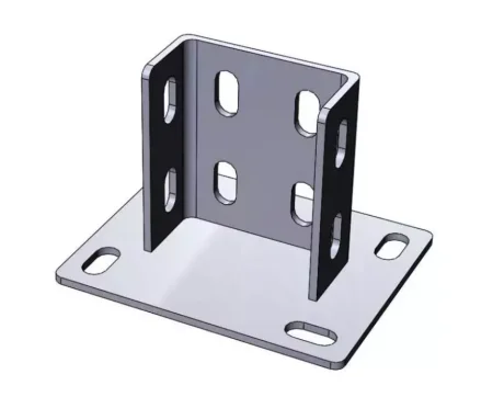 Опора фундаментная для алюминиевых профилей, серия 4080, основание 140х140 мм, ALF-FS-G4080