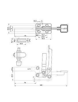 Прижим шарнирно-рычажный Арт. CH-22175