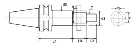 Держатель боковой фрезы BT50-SCA38.1-135