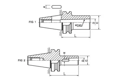 Коническая втулка BT40MTA1-45