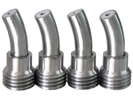 Сопло пескоструйное загнутое 45°Вентури SandBlue CVBC-9.5, карбид бора, 9,5х120