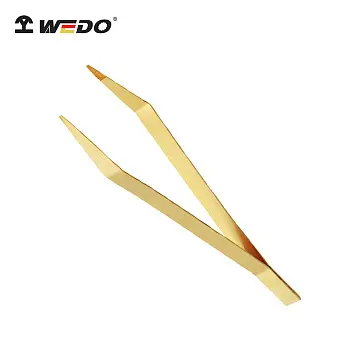 Пинцет с сужающимися рифлёными наконечниками искробезопасный AL258-1002