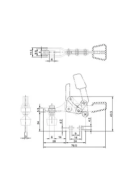 Прижим шарнирно-рычажный Арт. CH-21800