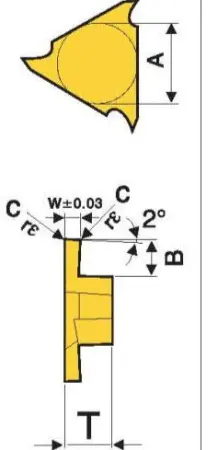 Твердосплавная сменная пластина GB43R/L-450