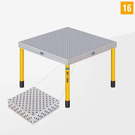 PROFIPlusLINE PL 3D welding table 16 1200x1200 standard version with standard legs