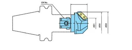 Расточная головка для снятия фаски CKB5-C3060