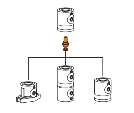 M-2760-M12-24.5 Палец центрирующий с наружной резьбой M12, диаметр 24,5 мм