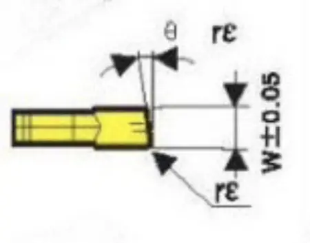 Твердосплавная сменная пластина TK R/L-1.6