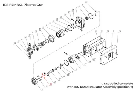 IRS-100024 Insulating screw (4 pcs.)
