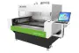1600 х 1000  СО2 лазерный станок с двумя асинхронными головами, предназначенный для раскроя тканных материалов CMA1612C-DFVET-A
