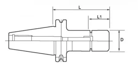 Высокоскоростной фрезерный патрон ISO30-GER25-60
