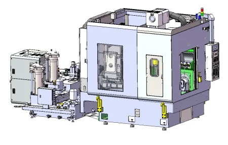 HPJ-SM Одношпиндельный водоструйный станок высокого давления для снятия заусенцев с ЧПУ
