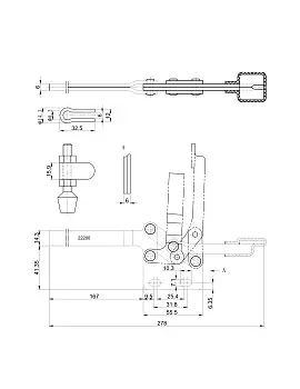 Прижим шарнирно-рычажный Арт. CH-22200