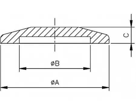 Заглушка KF40 (нержавеющая сталь, тип 2)